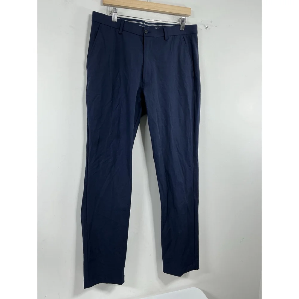 Mens Excellent Condition Michael Kohrs Classic Fit Dress Pants 33x32 Navy